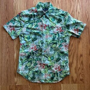 Ralph Lauren Tropical Hawaiian Floral Men's Shirt medium